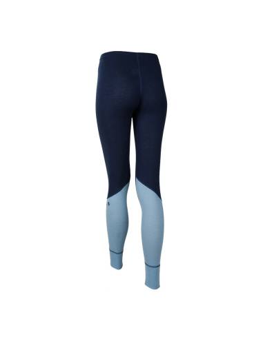 Women's merino wool sports leggings, blue or red