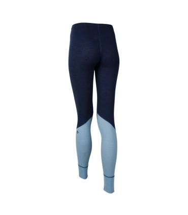 Legging femme sport laine mérinos bleu