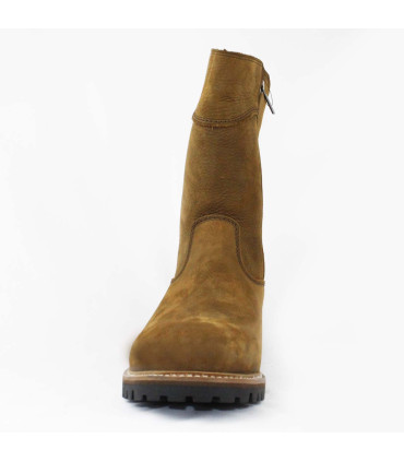 Fat leather winter boots for men