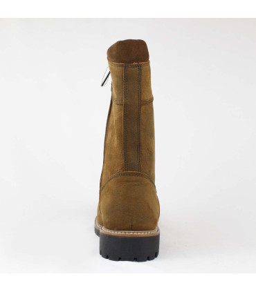 Fat leather winter boots for men