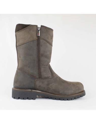 Bottes pour homme d'hiver en cuir gras