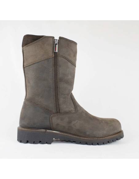 Bottes pour homme d'hiver en cuir gras