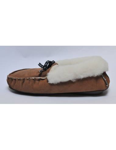 Women's nordic  slippers moccasin in guenuine lambskin