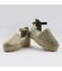 Sandalen Damen Espadrilles mit Keilabsatz blau oder rosa 