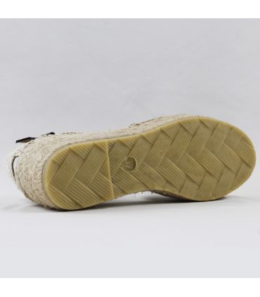 Sandalen Damen Espadrilles mit Keilabsatz blau oder rosa 