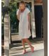 Robe en lin élégante et fluide pour femme