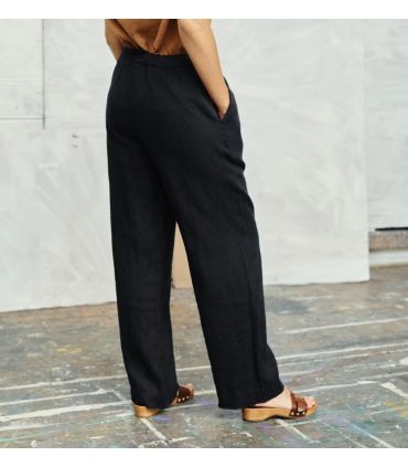 pantalones de chándal de pura lana merino para mujer