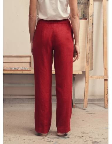 pantalones de chándal de pura lana merino para mujer