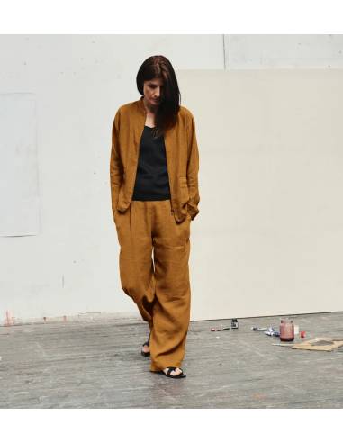 pantalones de chándal de pura lana merino para mujer