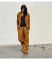 pantalones de chándal de pura lana merino para mujer