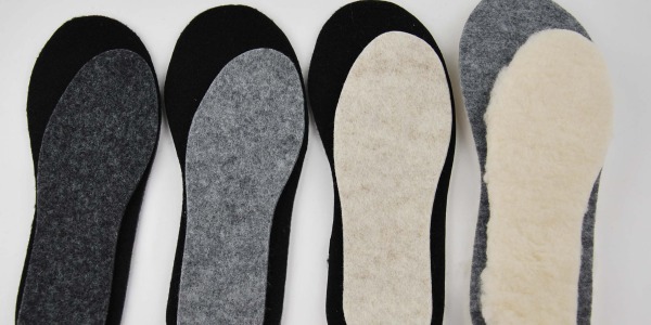 SEMELLE hiver en LAINE & MOUTON petit prix